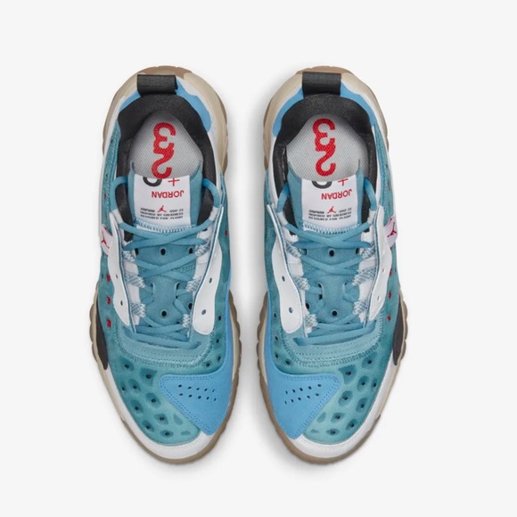 Nike Jordan Delta 2 Cerulean Sneakers Shoes Basketball University Red Blue - Picture 6 of 12